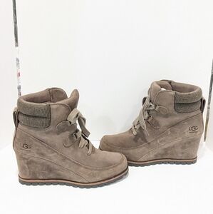 UGG Brown Wedge Boots